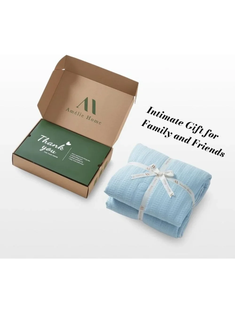 Queen Size Waffle Cooling Comforter Blanket for Hot Sleepers - Soft & Breathable